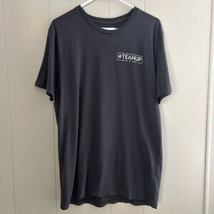 Abercrombie & Fitch #TEAMUP Graphic Tee | Soft Black Cotton T-Shirt | Size L